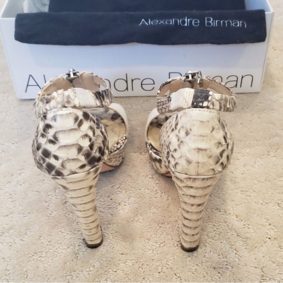 NWT Alexandre Birman 4” Snake Skin Heels | Size 36 (6) - Picture 2 of 4